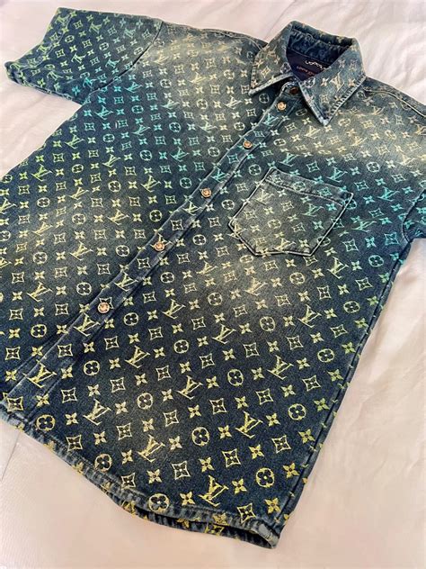 louis vuitton jean shirt|Louis Vuitton shirt poshmark.